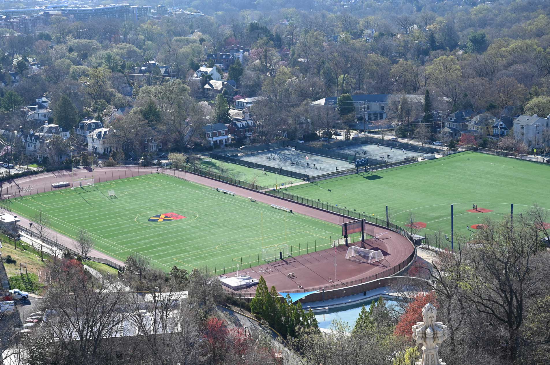 ariel view of the campus