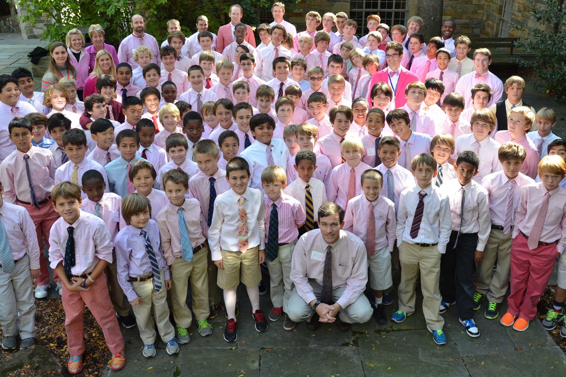 social service pink shirts